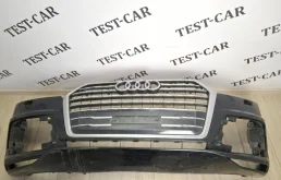 Бампер в сборе решеткой радиатора Audi Q7 S-line 2015-2021 4M