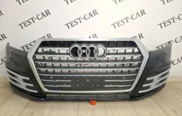 Бампер в сборе решетками Audi Q7 S-line 2015 - 2021 4M