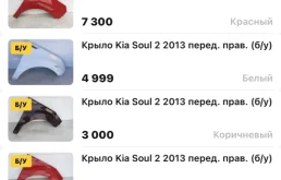 Крыло Kia Soul 2013-2019 66321B2000 2, переднее правое