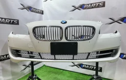 Бампер белый BMW 5-series 2012 51117285961 F10 N20B20B, передний