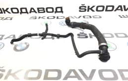 Патрубок радиатора верхний Skoda Octavia 2015 5Q0122101CN A7 (5E) 2.0 CRMB