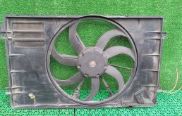 Вентилятор охлаждения радиатора AUDI A3, SKODA OCTAVIA 1Z, VOLKSWAGEN GOLF 5, PASSAT B6 2004- (410мм) б/у A3(2004-2013);OCTAVIA 1Z(2004-2012);GOLF 5(2004-2009);JETTA 6(2011-);PASSAT B6(2005-2010)