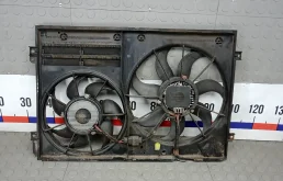 Вентилятор радиатора 1K0959455FF, 1K0959455CT,  1K0121205AD VOLKSWAGEN JETTA 5 (2008-2011) 2008 2.0 D TDI CR