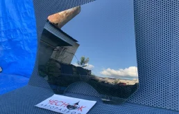 Стекло двери задней правой Volkswagen Touareg 1 2006 7L6845206E BLE, заднее правое