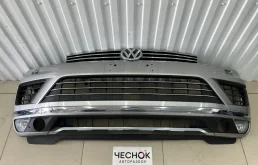 Бампер передний Volkswagen Touareg II рестайлинг 2014 7P6807221D FL CGRA