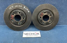 Диски тормозные передние комплект Dodge Caliber 1 2007 5105514AA ECN