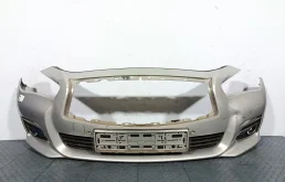 БАМПЕР NISSAN INFINITI Q50 SKYLINE 620224HB0H ПЕРЕДНИЙ серебро DY623Z