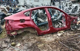 [Б/У] Крыло заднее правое BMW E71 E72 - замята арка крыла, в сборе + лонжерон 41117174456 + порог 41217182712 [Незначительные дефекты] BMW 41217182716