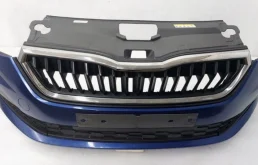 Решетка переднего бампера правая нижняя для Skoda Rapid 2020 года на фотографиях