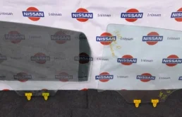 Стекло двери заднее правое для Nissan Qashqai 2011 года на фотографиях