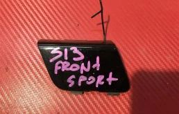 Заглушка буксировочного крюка FRONT черная SPORT