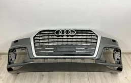 Бампер в сборе со спойлером и решеткой Audi Q7 S-line 2015-2020 4M