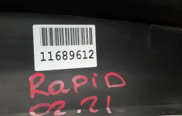 Накладка переднего бампера для Skoda Rapid на фотографиях