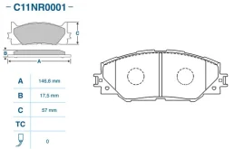 Тормозные колодки передние для Toyota RAV4 на фотографиях