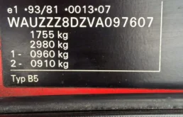 Расшифровка VIN AUDI