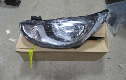 Фара ксенон левая для Hyundai Solaris на фотографиях