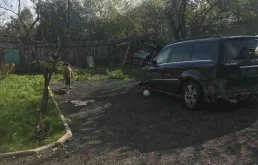 глушитель задний левый с насадкой хром для Mercedes-Benz GL class X164 2006-2012