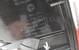 Фонарь правый для Skoda Rapid 2019 года на фотографиях