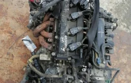 Двигатель без навесного для Nissan X-Trail 2000 года на фотографиях