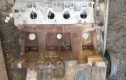 Двигатель без навесного для Renault Logan 2008 года на фотографиях