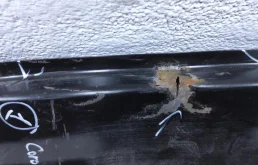 Усилитель заднего бампера для Toyota Corolla 2011 года на фотографиях