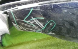 Бампер передний для Mercedes-Benz CLA class 2017 года на фотографиях