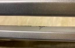 Накладка переднего бампера для Mitsubishi Pajero Sport 2024 года на фотографиях