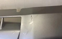 Накладка переднего бампера для Mitsubishi Pajero Sport 2024 года на фотографиях