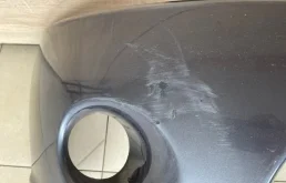 Бампер передний для Mitsubishi Grandis 2008 года на фотографиях